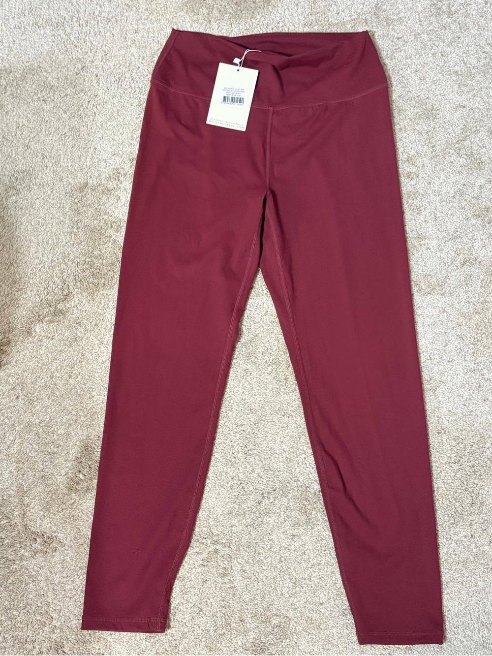 WILO The Label in Burgundy High-Rise Active Leggings & Sports Bra Set - Picture 5 of 10